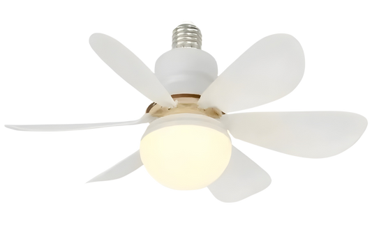Ventilador LED de Techo con Control Remoto – Luz Regulable y Bajo Consumo
